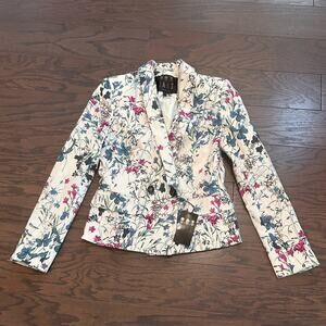 Daks London Woman’s Floral Blazer Size US 2 (UK 6) NWT